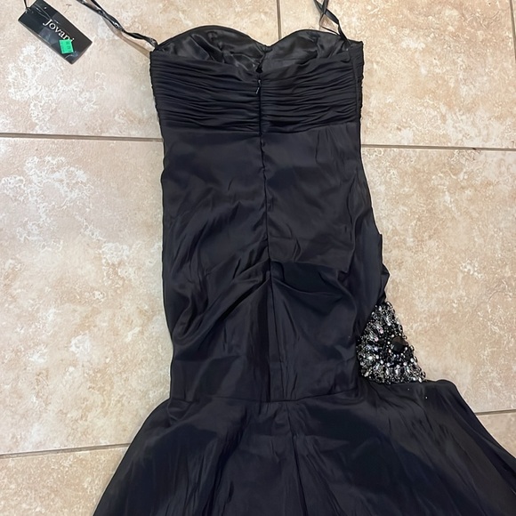 👗NWT Jovani Sz 2 sweetheart neck strapless mermaid ball gown black dress - Picture 11 of 16